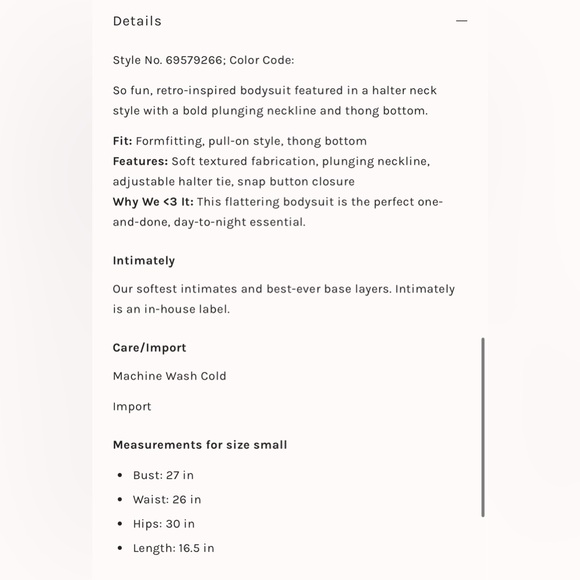 NWOT Intimately Free People Retro Babe Halter Bodysuit - Picture 4 of 7